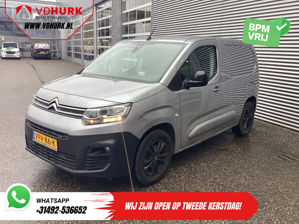 Citroen ë-Berlingo Driver 50 kWh 275km WLTP MARGE Snellader/ 3Pers./ Carplay/ Camera/ Climate/ Trekhaak/ PDC V+A/ Keyless/ Head-Up 8