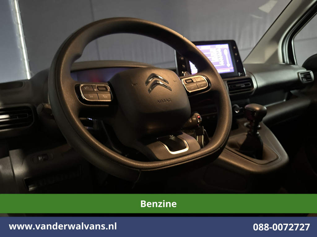 Citroen Berlingo 1.2 PureTech 110pk L1H1 Benzine Euro6 Airco | 3-Zits | Navigatie | Apple Carplay | Android Auto | Cruisecontrol Parkeersensoren, Bijrijdersbank 7