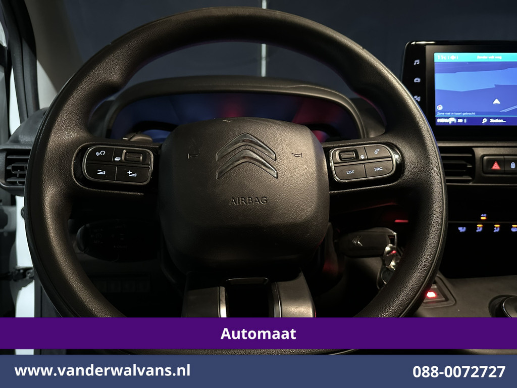 Citroen Berlingo 1.2 PureTech 130pk Automaat **Benzine** L1H1 Euro6 Airco | 3-Zits | Camera | Navigatie | Apple Carplay Android Auto, Cruisecontrol, Parkeersensoren, Bijrijdersbank 7