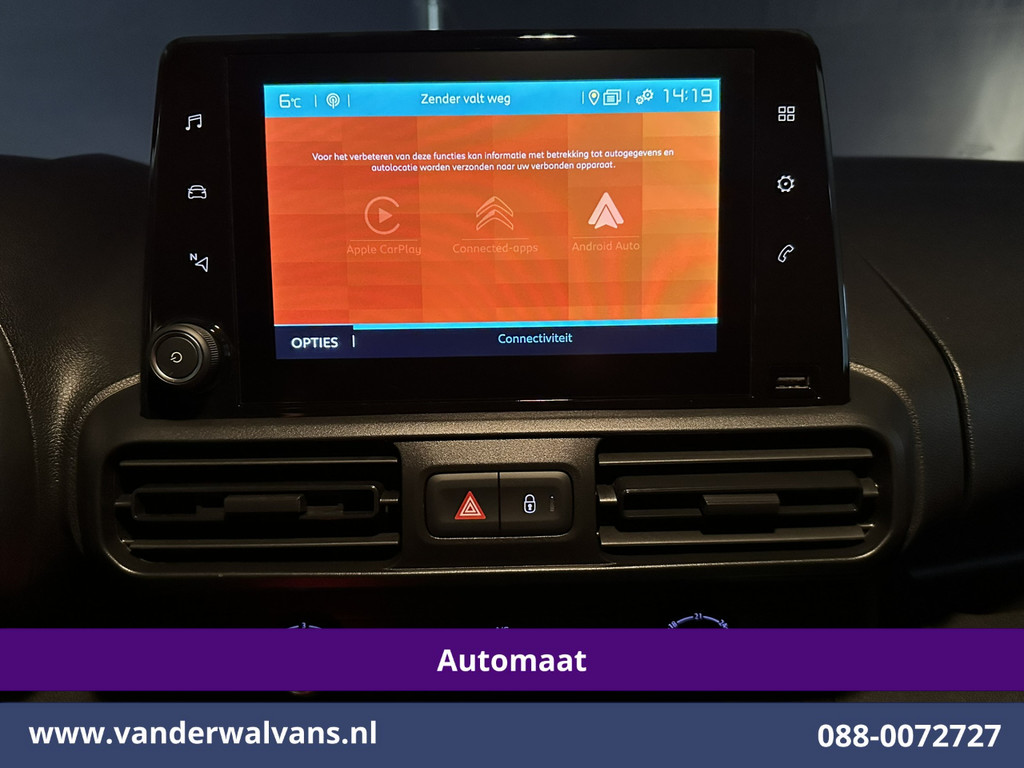 Citroen Berlingo 1.2 PureTech 131pk Automaat **Benzine** L1H1 Euro6 Airco | 3-Zits | Camera | Apple Carplay | Cruisecontrol Android auto, Parkeersensoren 10