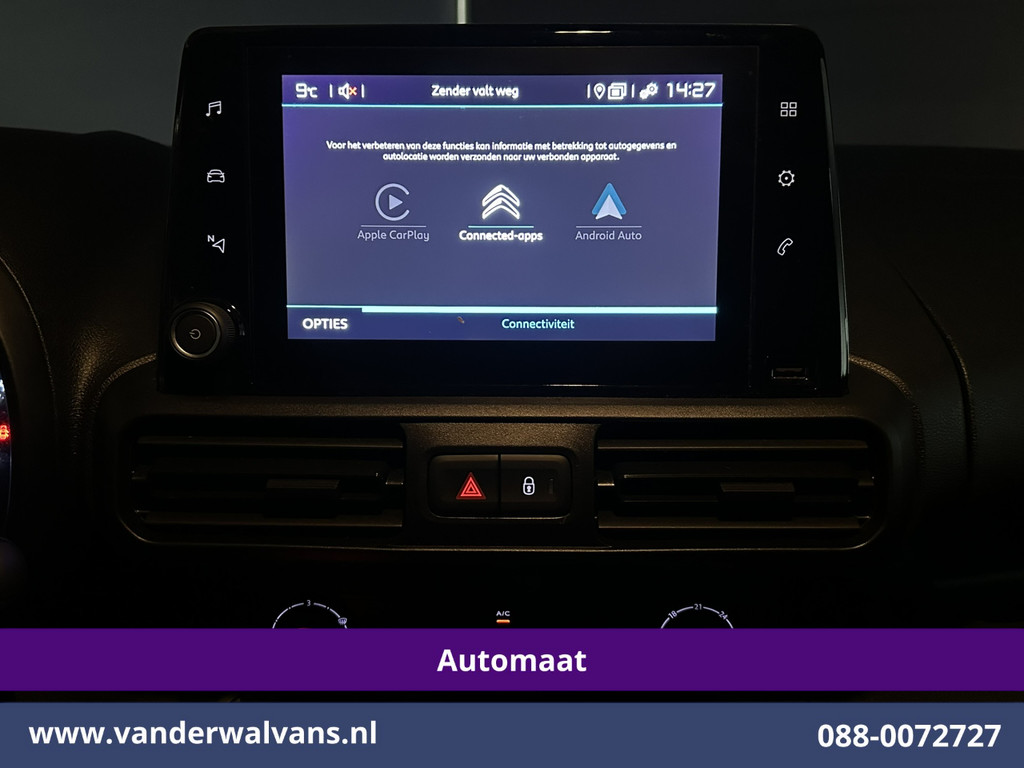 Citroen Berlingo 1.5 BlueHDI 130pk Automaat L1H1 Euro6 Airco | 2x Zijdeur | Navigatie | Camera | Apple Carplay Android Auto, Cruisecontrol, Parkeersensoren 7