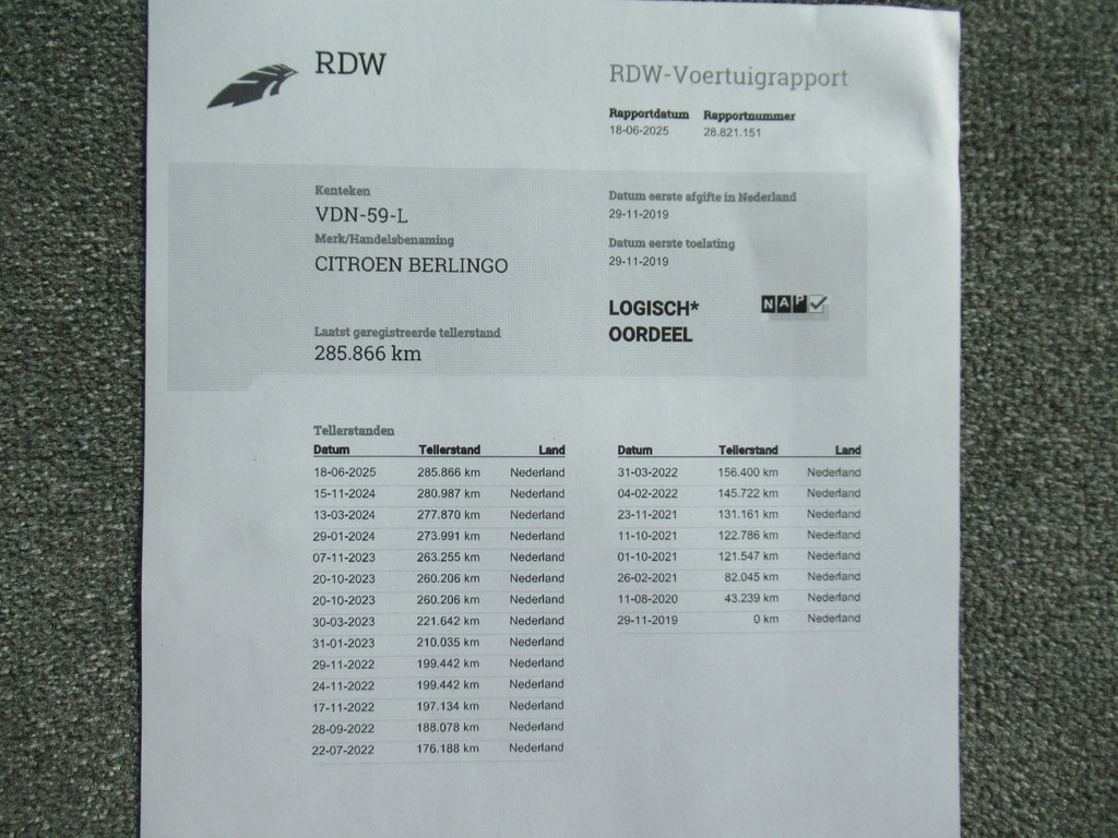 Citroen Berlingo 1.5 BlueHDI Club XL 3-Zit Lang Maxi 12