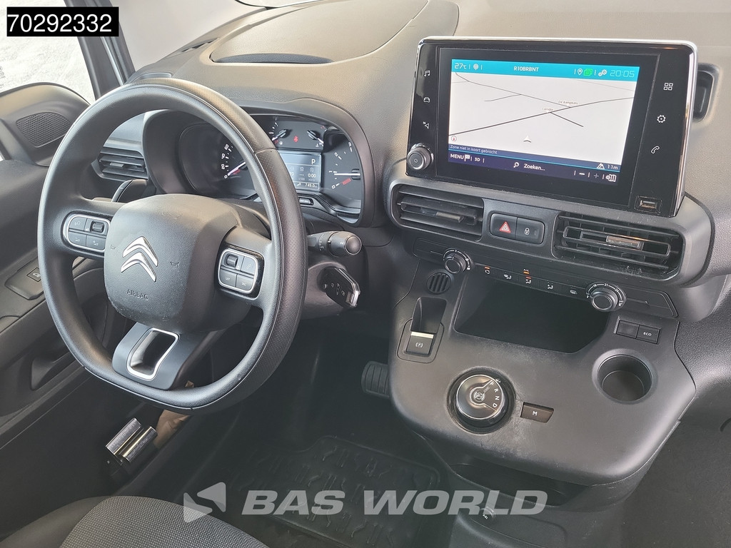 Citroen Berlingo 130PK Automaat L1H1 Navi Airco Cruise Camera Parkeersensoren Werkplaatsinrichting Euro6 L1 3m3 Airco Cruise control 12