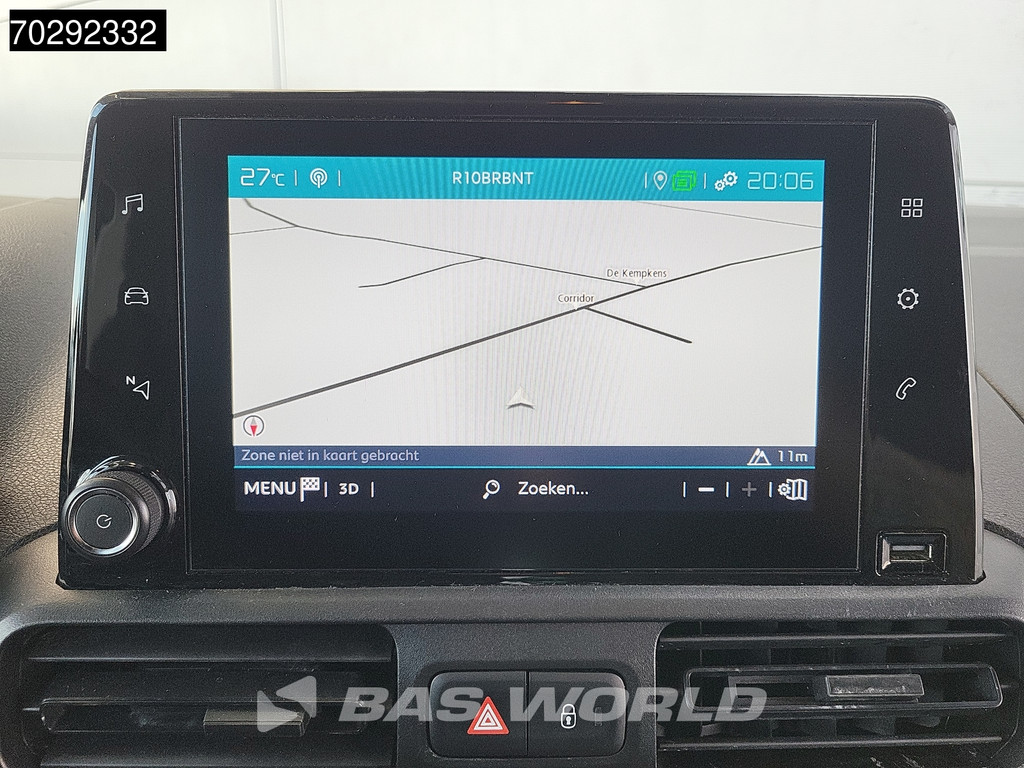 Citroen Berlingo 130PK Automaat L1H1 Navi Airco Cruise Camera Parkeersensoren Werkplaatsinrichting Euro6 L1 3m3 Airco Cruise control 16