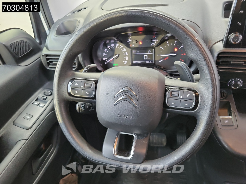 Citroen Berlingo 130pk Emissievrij Automaat Benzine L1H1 Airco Cruise Camera Parkeersensoren Imperiaal Werkplaatsinrichting Euro6 L1 Kompakt Airco Cruise control 18