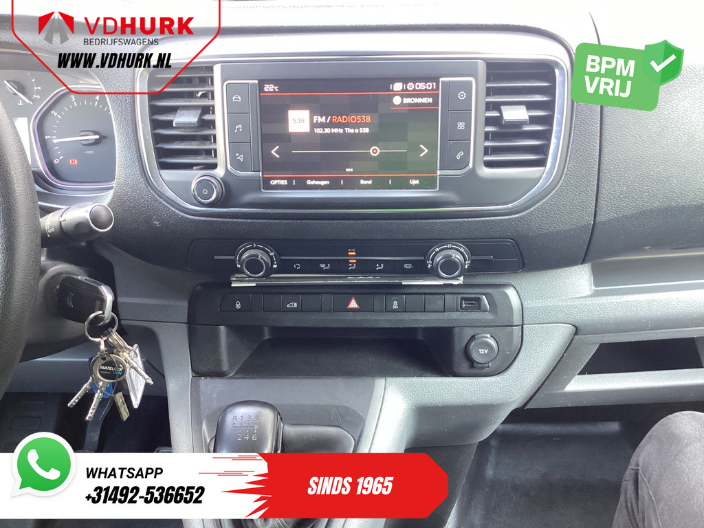 Citroen Jumpy 2.0 HDI 125 pk EXPORT Inrichting/ Imperiaal/ Carplay/ Cruise/ Sidebars/ Airco/ PDC 12