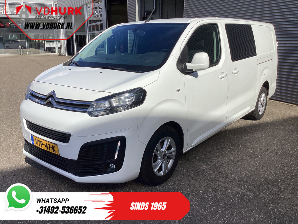Citroen Jumpy 2.0 HDI 125 pk L3 Dubbel Cabine EXPORT 6 Pers./ 2xSchuifdeur/ Riem.VV/ Betimmerd/ LMV/ PDC/ Cruise/ Trekhaak/ Airco 8