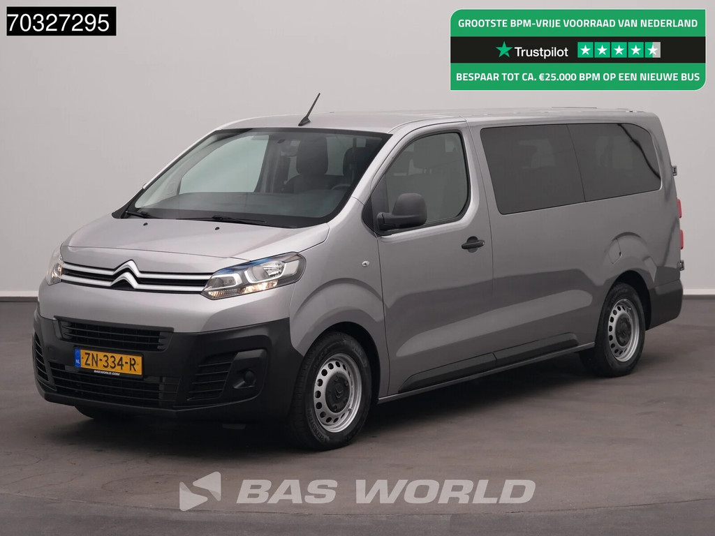 Citroën Jumpy 120pk Personenvervoer 9-Persoons L3H1 Trekhaak Navi Airco Cruise Parkeersensoren Euro6 L3 Passenger Transport Taxi TV Airco Trekhaak Cruise control
