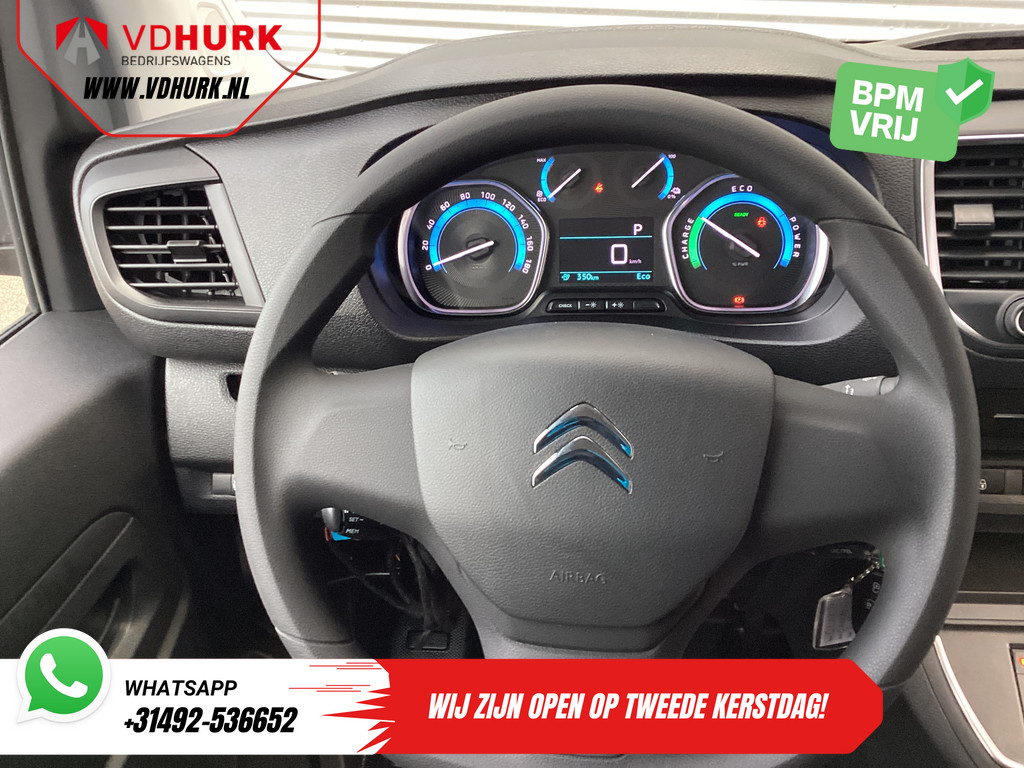 Citroen e-Jumpy L2 75 kWh 330km WLTP Snellader/ 3 Pers./ Carplay/ Camera/ PDC/ Cruise/ Airco 12