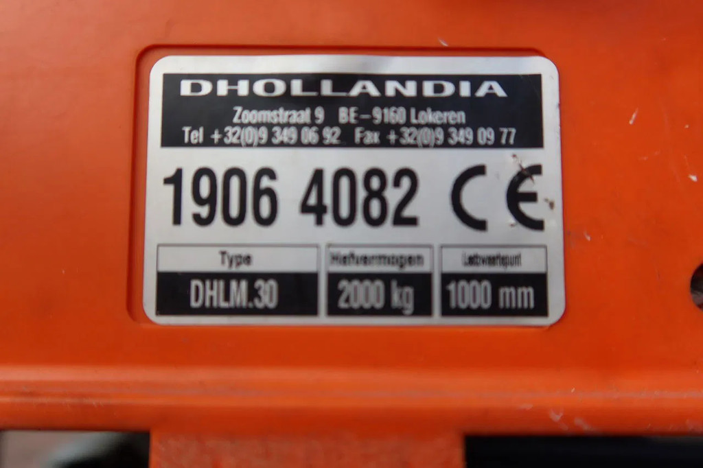 DAF CF 290 FA Bak + klep Dhollandia 2000 KG 13