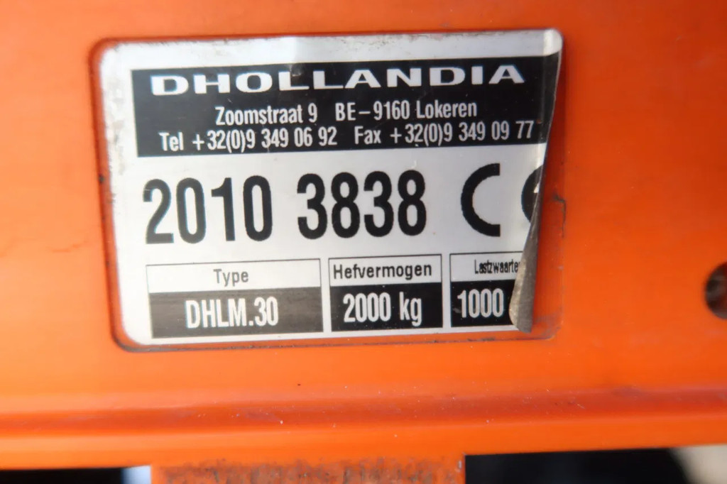 DAF CF 320 Bak+Klep Dhollandia 2.000 kg 20