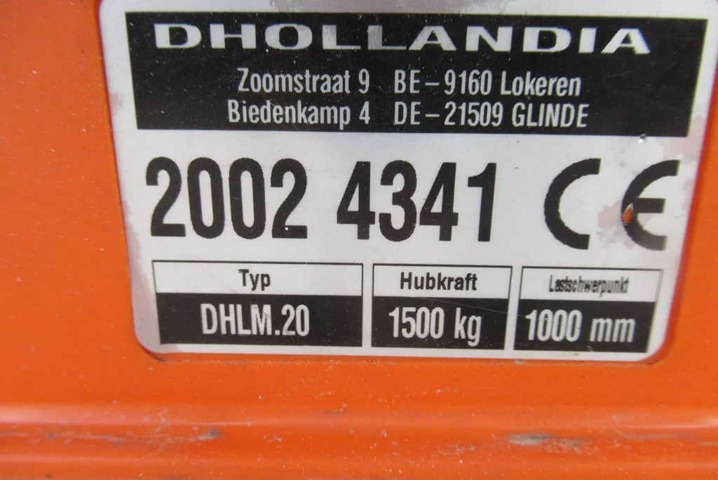 DAF LF 230 Bak+Klep Dhollandia 1500 kg Euro 6 12