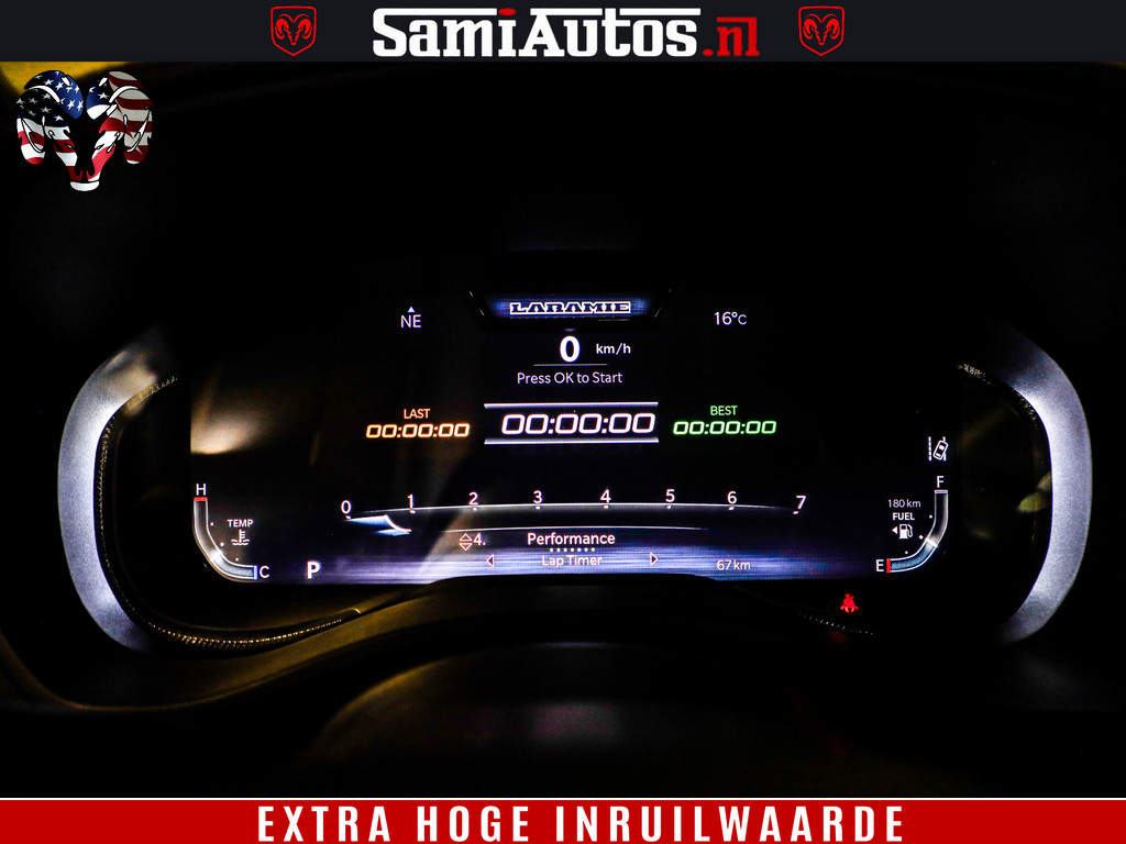 Dodge RAM 1500 GT EDITION HULK TRX PACK | 5.7 HEMI V8 402PK | VIRTUAL COCKPIT | HEAD-UP | ADAPTIVE CRUISE | 360 CAMERA | VOLLE UITVOERING | Comfortabele Dubbele Cabine met Royale 5 Zitplaatsen | 11