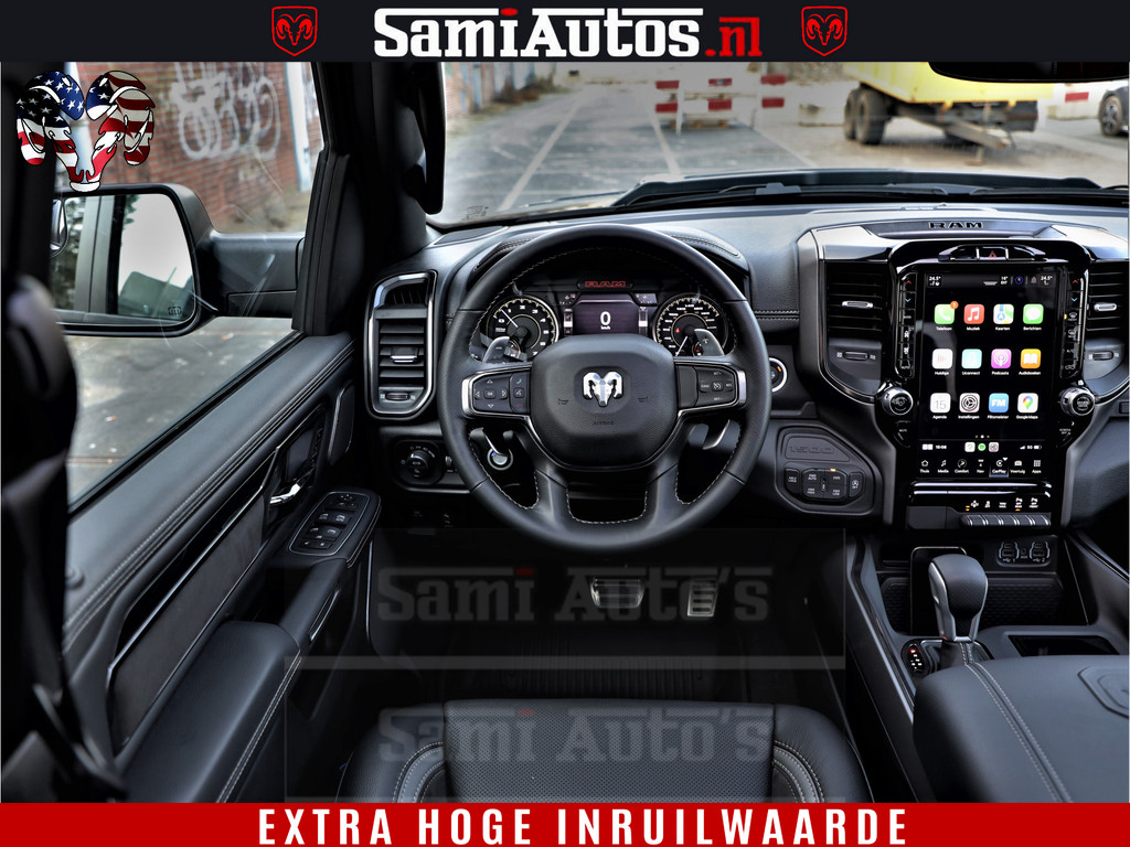 Dodge RAM 1500 GT EDITION HULK TRX PACK | 5.7 HEMI V8 402PK | VIRTUAL COCKPIT | HEAD-UP | ADAPTIVE CRUISE | 360 CAMERA | VOLLE UITVOERING | Comfortabele Dubbele Cabine met Royale 5 Zitplaatsen | 13