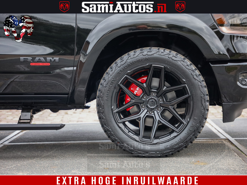 Dodge RAM 1500 GT EDITION HULK TRX PACK | 5.7 HEMI V8 402PK | VIRTUAL COCKPIT | HEAD-UP | ADAPTIVE CRUISE | 360 CAMERA | VOLLE UITVOERING | Comfortabele Dubbele Cabine met Royale 5 Zitplaatsen | 14