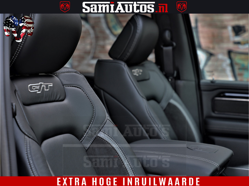 Dodge RAM 1500 GT EDITION HULK TRX PACK | 5.7 HEMI V8 402PK | VIRTUAL COCKPIT | HEAD-UP | ADAPTIVE CRUISE | 360 CAMERA | VOLLE UITVOERING | Comfortabele Dubbele Cabine met Royale 5 Zitplaatsen | 16