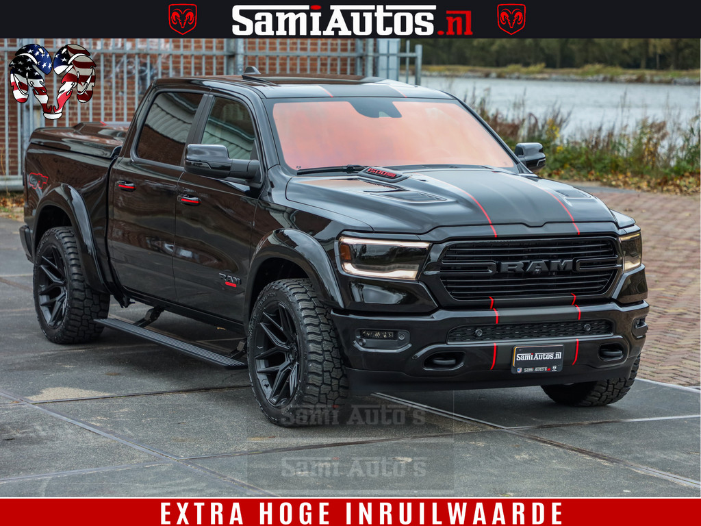Dodge RAM 1500 GT EDITION HULK TRX PACK | 5.7 HEMI V8 402PK | VIRTUAL COCKPIT | HEAD-UP | ADAPTIVE CRUISE | 360 CAMERA | VOLLE UITVOERING | Comfortabele Dubbele Cabine met Royale 5 Zitplaatsen | 21