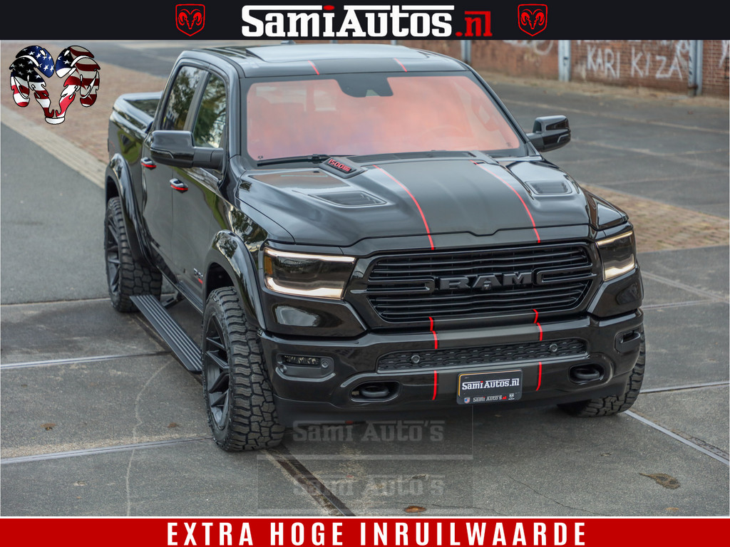 Dodge RAM 1500 GT EDITION HULK TRX PACK | 5.7 HEMI V8 402PK | VIRTUAL COCKPIT | HEAD-UP | ADAPTIVE CRUISE | 360 CAMERA | VOLLE UITVOERING | Comfortabele Dubbele Cabine met Royale 5 Zitplaatsen | 7