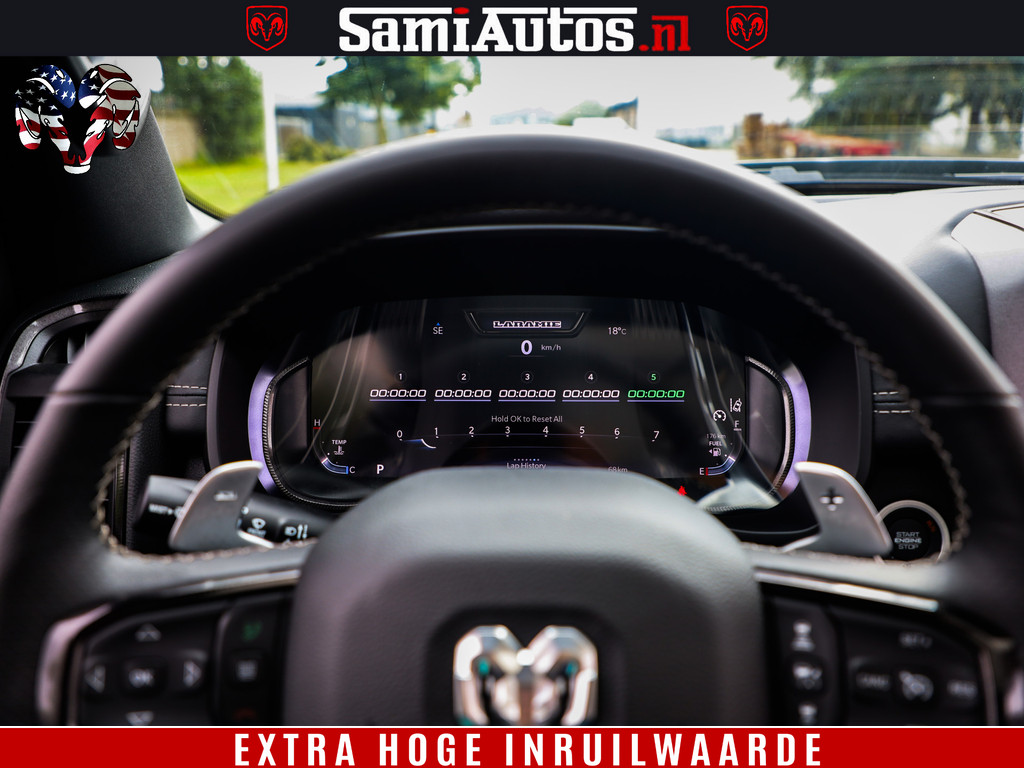 Dodge RAM 1500 GT EDITION HULK TRX PACK | 5.7 HEMI V8 402PK | VIRTUAL COCKPIT | HEAD-UP | ADAPTIVE CRUISE | 360 CAMERA | VOLLE UITVOERING | Comfortabele Dubbele Cabine met Royale 5 Zitplaatsen | 8