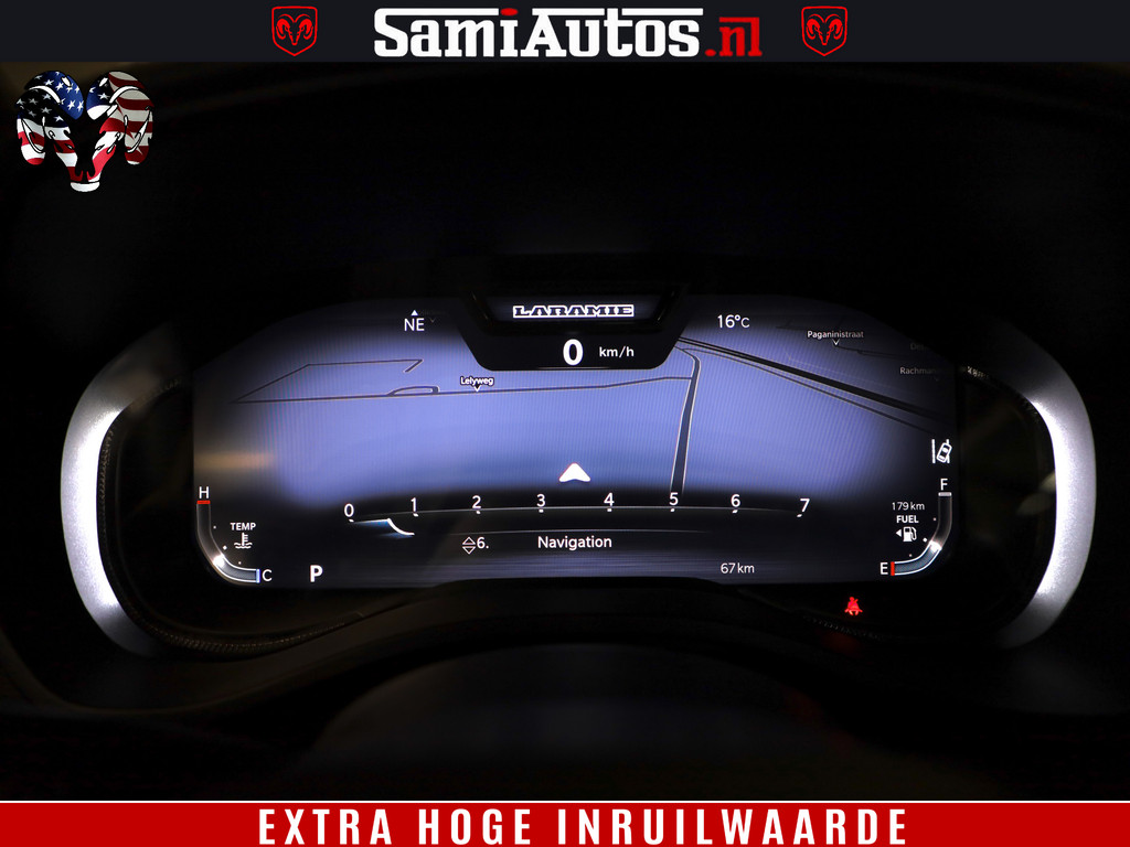 Dodge RAM 1500 GT EDITION HULK TRX PACK | 5.7 HEMI V8 402PK | VIRTUAL COCKPIT | HEAD-UP | ADAPTIVE CRUISE | 360 CAMERA | VOLLE UITVOERING | Comfortabele Dubbele Cabine met Royale 5 Zitplaatsen | 9