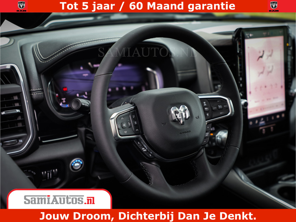 Dodge RAM 1500 Laramie Night | 420Pk 636 Nn | Extra Groot Scherm + Passagiers Scherm | Comfortabele Dubbele Cabine met Royale 5 Zitplaatsen | Nu Leverbaar uit Voorraad | Voorraad Nr 2223 - 5047 19