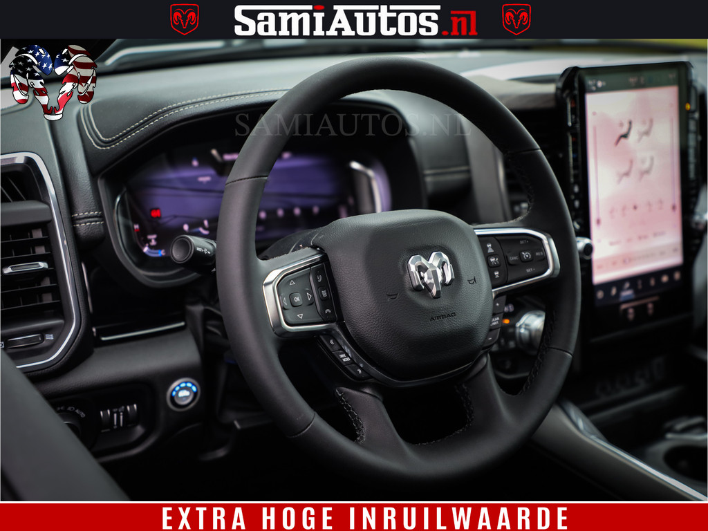 Dodge RAM 1500 Laramie Night | 420Pk 636 Nn | Extra Groot Scherm + Passagiers Scherm | Comfortabele Dubbele Cabine met Royale 5 Zitplaatsen | Nu Leverbaar uit Voorraad | Voorraad Nr 2223 - 5047 19