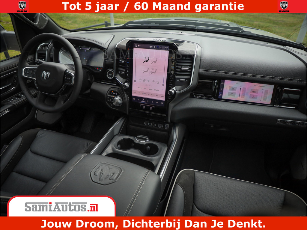 Dodge RAM 1500 Laramie Night | 420Pk 636 Nn | Extra Groot Scherm + Passagiers Scherm | Comfortabele Dubbele Cabine met Royale 5 Zitplaatsen | Nu Leverbaar uit Voorraad | Voorraad Nr 2223 - 5047 7