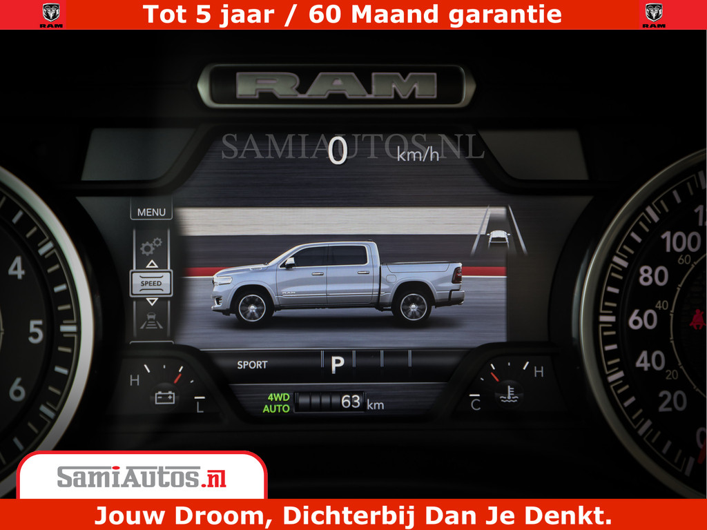 Dodge RAM 1500 Laramie Sport | 420HP 636NM | Stoere Sport en indrukwekkende kleur | Comfortabele Dubbele Cabine met Royale 5 Zitplaatsen | Nu Leverbaar uit Voorraad | Voorraad Nr 2218 - 3854 15
