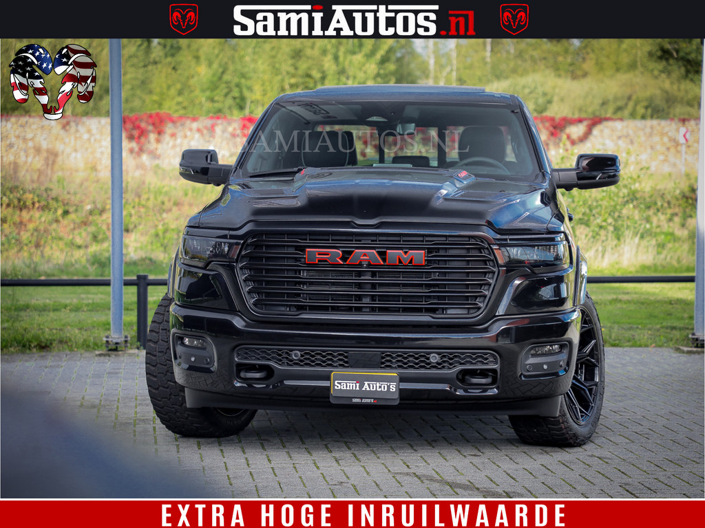 Dodge RAM 1500 Night Premium | Full Option | De Meest Luxe Pick-Up in zijn Klasse | Comfortabele Dubbele Cabine met Royale 5 Zitplaatsen | BPM vrij | Nu Leverbaar uit Voorraad | Voorraad Nr 2200 - 0886 13
