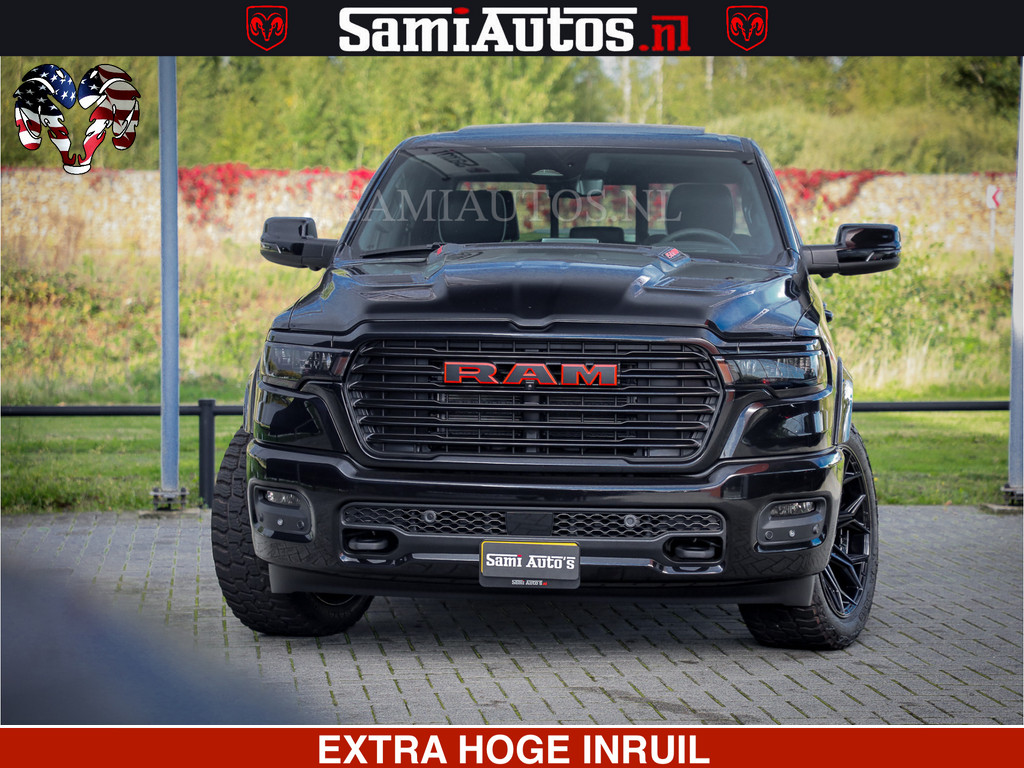 Dodge RAM 1500 Night Premium | Full Option | De Meest Luxe Pick-Up in zijn Klasse | Comfortabele Dubbele Cabine met Royale 5 Zitplaatsen | BPM vrij | Nu Leverbaar uit Voorraad | Voorraad Nr 2200 - 0886 13
