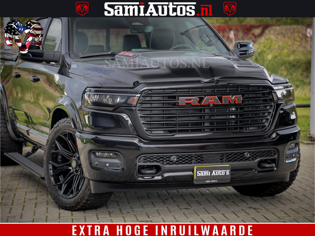 Dodge RAM 1500 Night Premium | Full Option | De Meest Luxe Pick-Up in zijn Klasse | Comfortabele Dubbele Cabine met Royale 5 Zitplaatsen | BPM vrij | Nu Leverbaar uit Voorraad | Voorraad Nr 2200 - 0886 14