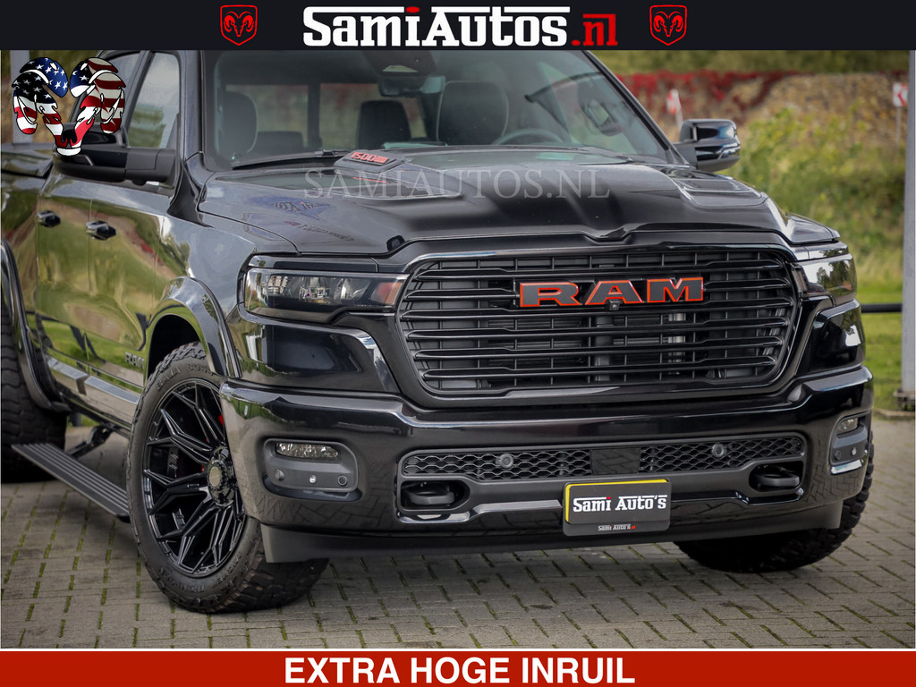 Dodge RAM 1500 Night Premium | Full Option | De Meest Luxe Pick-Up in zijn Klasse | Comfortabele Dubbele Cabine met Royale 5 Zitplaatsen | BPM vrij | Nu Leverbaar uit Voorraad | Voorraad Nr 2200 - 0886 14