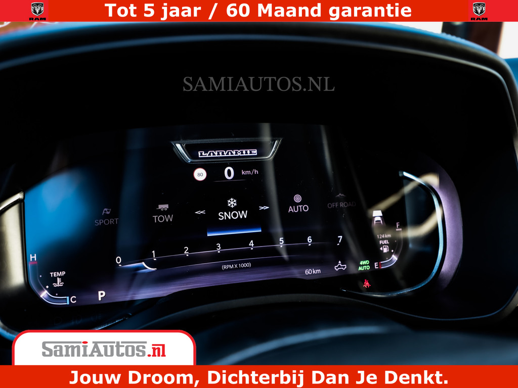 Dodge RAM 1500 Night Premium | Full Option | De Meest Luxe Pick-Up in zijn Klasse | Comfortabele Dubbele Cabine met Royale 5 Zitplaatsen | BPM vrij | Nu Leverbaar uit Voorraad | Voorraad Nr 2200 - 0886 20