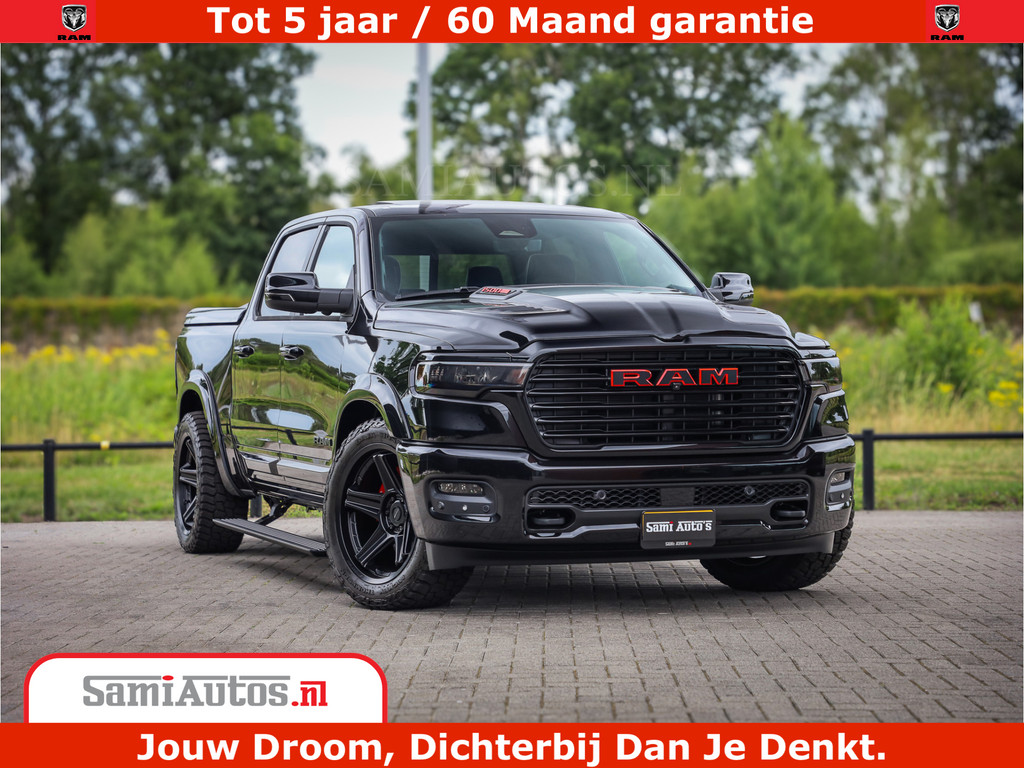 Dodge RAM 1500 Night Premium | Full Option | De Meest Luxe Pick-Up in zijn Klasse | Comfortabele Dubbele Cabine met Royale 5 Zitplaatsen | BPM vrij | Nu Leverbaar uit Voorraad | Voorraad Nr 2200 - 0886 21