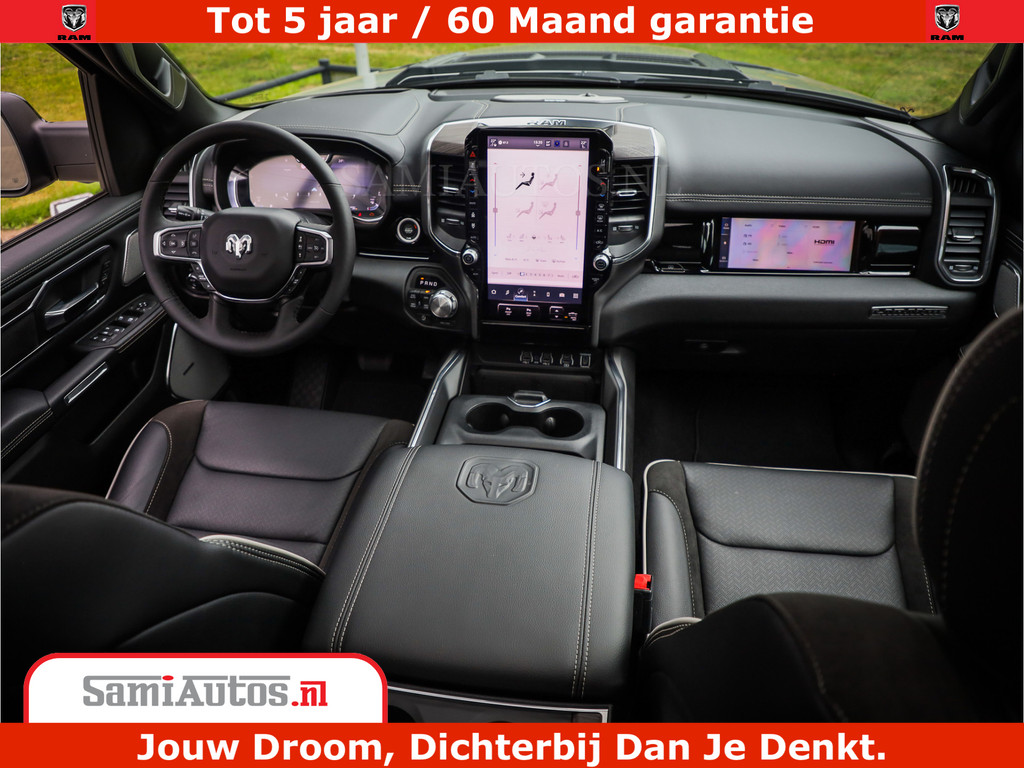 Dodge RAM 1500 Night Premium | Full Option | De Meest Luxe Pick-Up in zijn Klasse | Comfortabele Dubbele Cabine met Royale 5 Zitplaatsen | BPM vrij | Nu Leverbaar uit Voorraad | Voorraad Nr 2215 - 4984 7