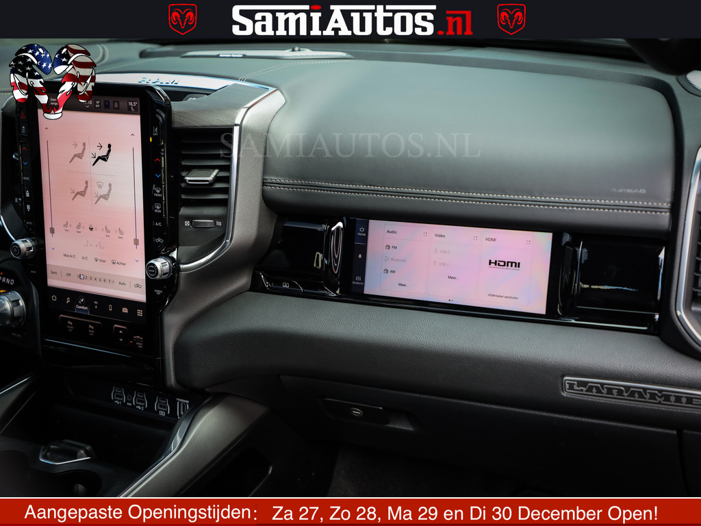 Dodge RAM 1500 Night Premium | Full Option | De Meest Luxe Pick-Up in zijn Klasse | Comfortabele Dubbele Cabine met Royale 5 Zitplaatsen | BPM vrij | Nu Leverbaar uit Voorraad | Voorraad Nr 2285 - 7648 7