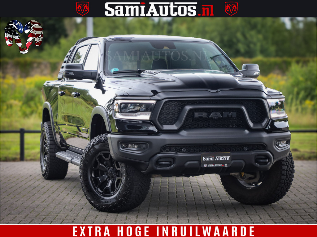 Dodge RAM 1500 REBEL TRX STYLE | BODY LIFT | RAM BAR | 4X4 | LPG | HUD HEADUP | DIGI CLUSTER | 360CAM | ADAPTIVE CRUISE | RAM BAR ROLLCOVER | Comfortabele Dubbele Cabine met Royale 5 Zitplaatsen | 10