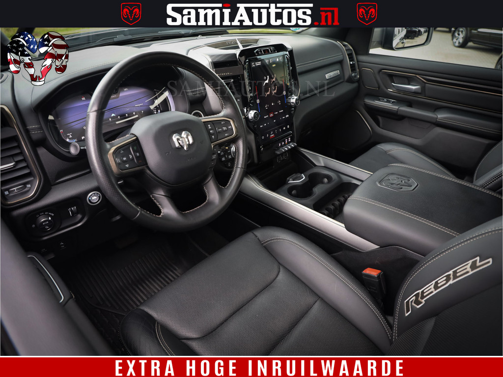 Dodge RAM 1500 REBEL TRX STYLE | BODY LIFT | RAM BAR | 4X4 | LPG | HUD HEADUP | DIGI CLUSTER | 360CAM | ADAPTIVE CRUISE | RAM BAR ROLLCOVER | Comfortabele Dubbele Cabine met Royale 5 Zitplaatsen | 15