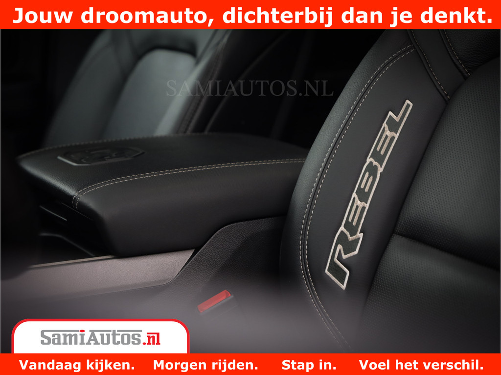 Dodge RAM 1500 REBEL TRX STYLE | BODY LIFT | RAM BAR | 4X4 | LPG | HUD HEADUP | DIGI CLUSTER | 360CAM | ADAPTIVE CRUISE | RAM BAR ROLLCOVER | Comfortabele Dubbele Cabine met Royale 5 Zitplaatsen | 16