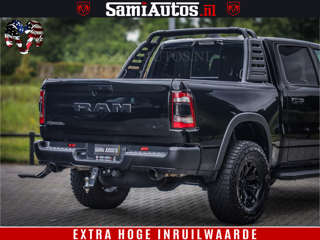 Dodge RAM 1500 REBEL TRX STYLE | BODY LIFT | RAM BAR | 4X4 | LPG | HUD HEADUP | DIGI CLUSTER | 360CAM | ADAPTIVE CRUISE | RAM BAR ROLLCOVER | Comfortabele Dubbele Cabine met Royale 5 Zitplaatsen | 18