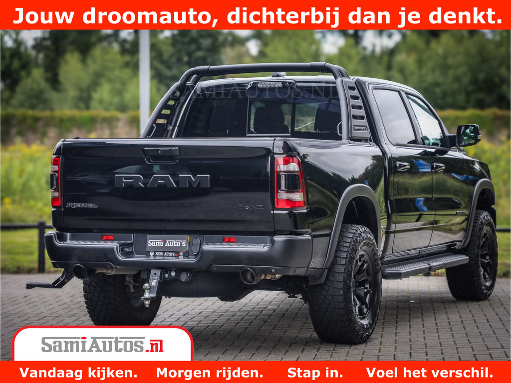 Dodge RAM 1500 REBEL TRX STYLE | BODY LIFT | RAM BAR | 4X4 | LPG | HUD HEADUP | DIGI CLUSTER | 360CAM | ADAPTIVE CRUISE | RAM BAR ROLLCOVER | Comfortabele Dubbele Cabine met Royale 5 Zitplaatsen | 21
