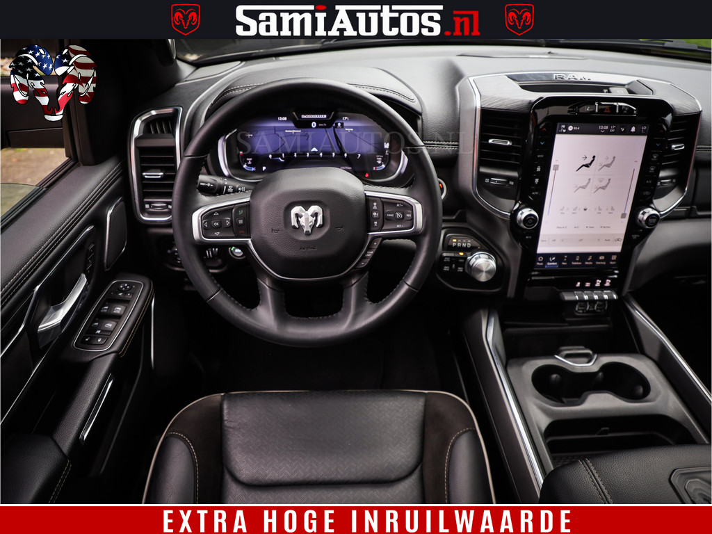 Dodge RAM 1500 SPORT 5.7 V8 HEMI | Virtual | Mega Vol | MWK Klep | XB9 | Adaptive Cruise | 4x4 | Crew Cab | Granite Crystal | Dubbel Cabine DC | 5 persoons | Eerste Eigenaar | Z.G.A.N | 19