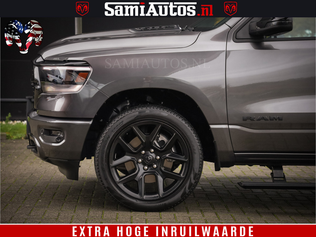 Dodge RAM 1500 SPORT 5.7 V8 HEMI | Virtual | Mega Vol | MWK Klep | XB9 | Adaptive Cruise | 4x4 | Crew Cab | Granite Crystal | Dubbel Cabine DC | 5 persoons | Eerste Eigenaar | Z.G.A.N | 9
