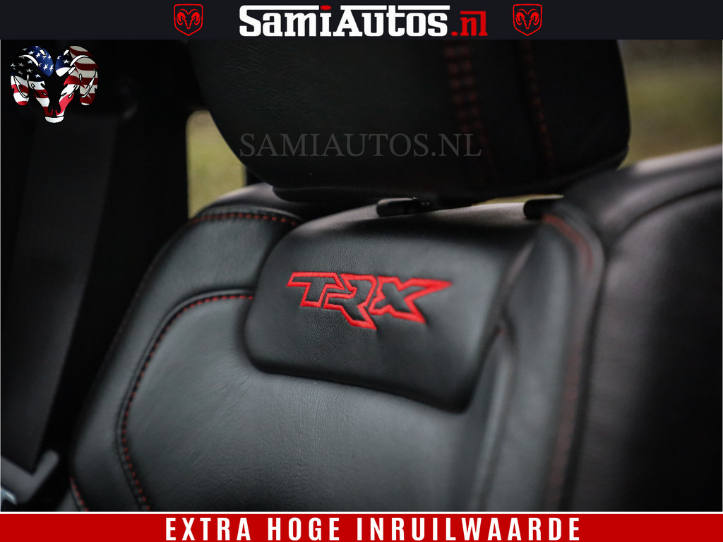Dodge RAM 1500 TRX 702 PK 6.2 V8 | RED LINE | HELLCAT | RODE STIKSELS | BOM VOL | 4x4 Crew Cab | DUBBELE CABINE DC | 5 PERSOONS | DIAMOND BLACK PEARL | EERSTE EIGENAAR | TOP STAAT | 10