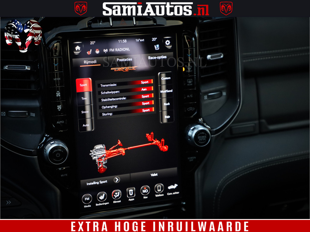 Dodge RAM 1500 TRX HELLCAT 6.2 V8 712 PK | HYDRO BLUE | 38744 KM | NIEUW STAAT | CREW CAB | DUBBELE CABINE DC | LPG | MEGA DIK | 11