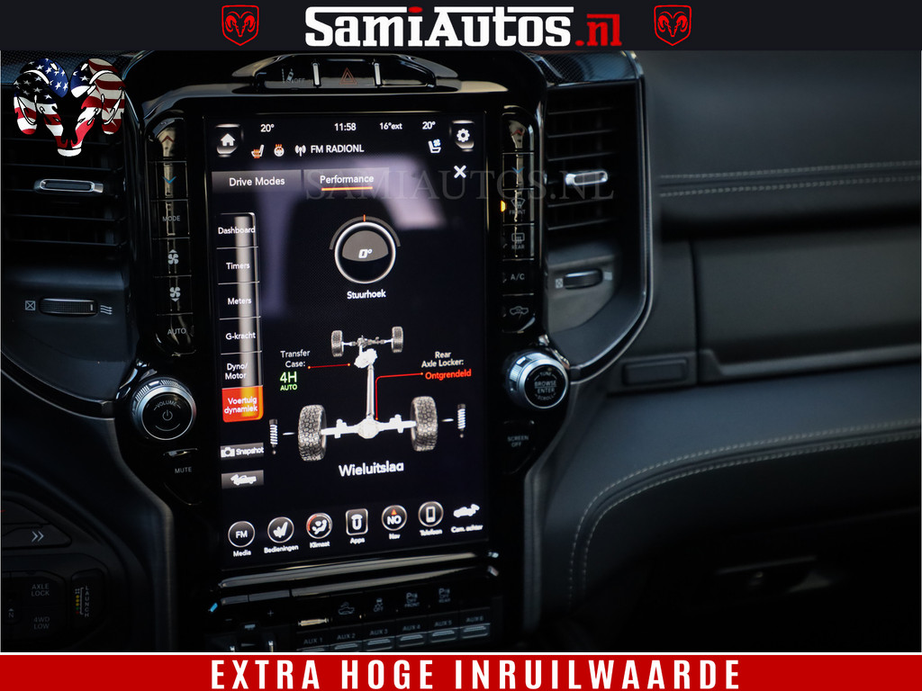 Dodge RAM 1500 TRX HELLCAT 6.2 V8 712 PK | HYDRO BLUE | 38744 KM | NIEUW STAAT | CREW CAB | DUBBELE CABINE DC | LPG | MEGA DIK | 12