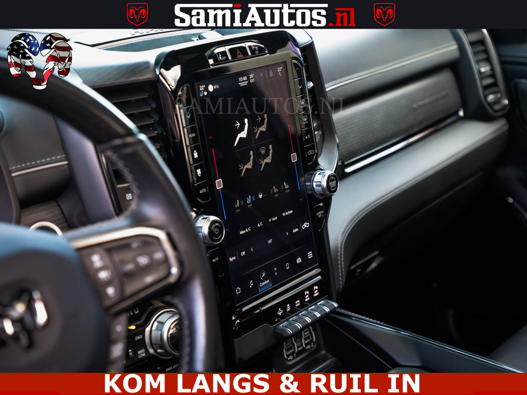 Dodge RAM COBRA HULK PACK | 5.7 V8 402 PK | LIMITED EDITION | HUD | LUCHTVERING | BOM VOL | CREW CAB 5 PERSOONS | DUBBELE CABINE | GRIJSKENTEKEN | | De specialist in Amerikaanse pickâups in Nederland en Europa. 15