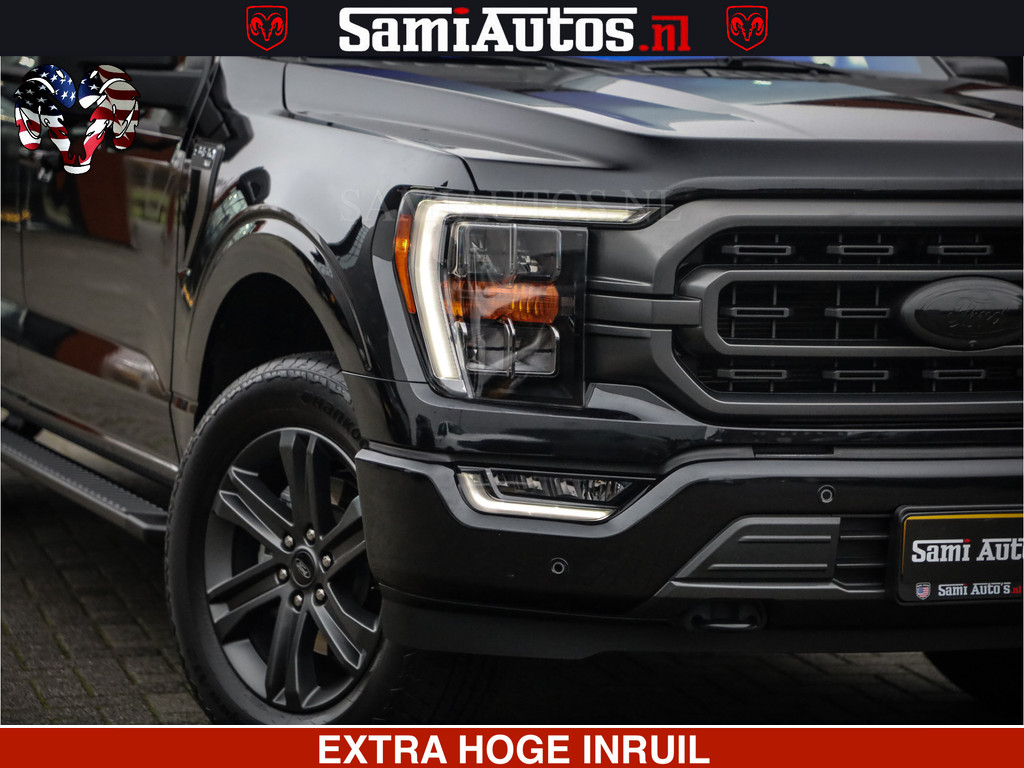 Dodge RAM FORD F150 BLACK OPS | 5.0 V8 406PK | 360 CAMERA | UITLAAT KLEP | BEDSLIDE | CREW CAB | LEDER | CREW CAB | DUBBELE CABINE | 5 PERSOONS | DC | GRIJSKENTEKEN | 15