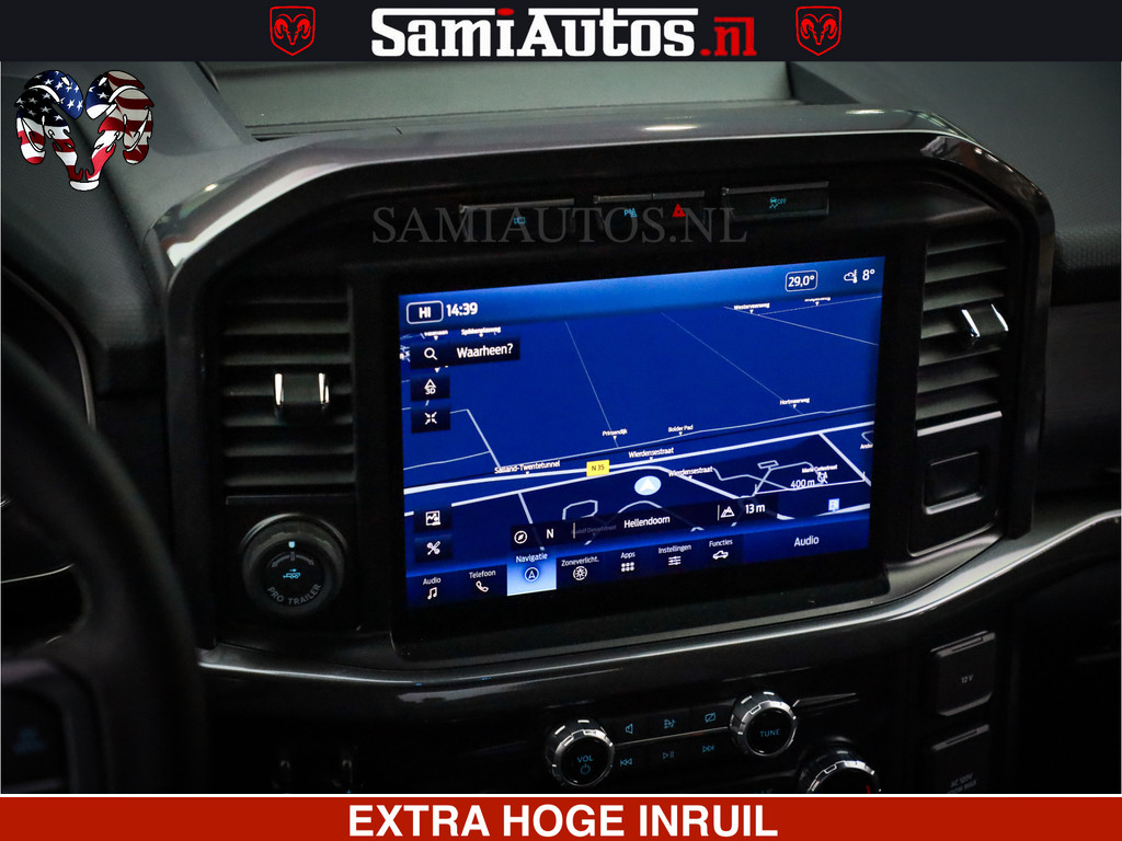 Dodge RAM FORD F150 BLACK OPS | 5.0 V8 406PK | 360 CAMERA | UITLAAT KLEP | BEDSLIDE | CREW CAB | LEDER | CREW CAB | DUBBELE CABINE | 5 PERSOONS | DC | GRIJSKENTEKEN | 20