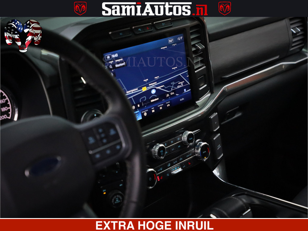Dodge RAM FORD F150 BLACK OPS | 5.0 V8 406PK | 360 CAMERA | UITLAAT KLEP | BEDSLIDE | CREW CAB | LEDER | CREW CAB | DUBBELE CABINE | 5 PERSOONS | DC | GRIJSKENTEKEN | 8